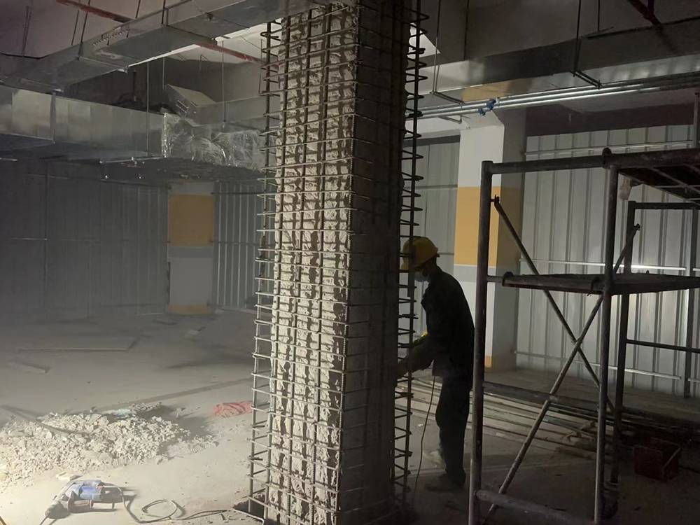 桂林梁柱混凝土不达标截面加大加固